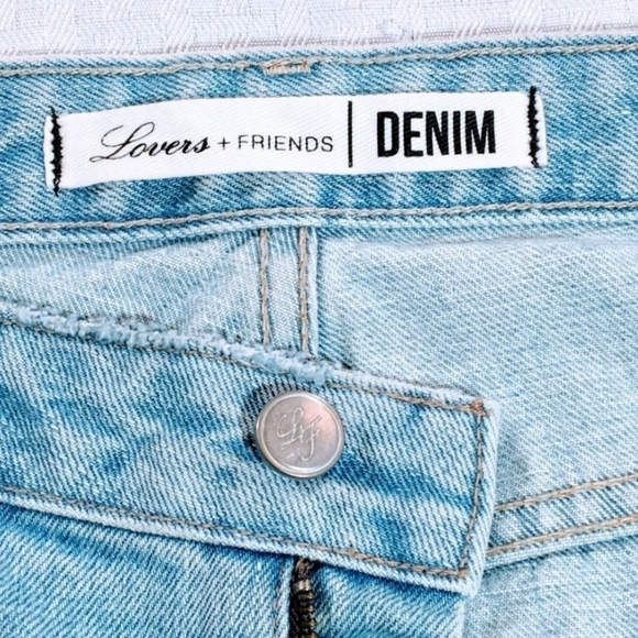 LOVERS + FRIENDS High-Rise Tapered Distressed Jeans in Siena Size 26 - Picture 6 of 16